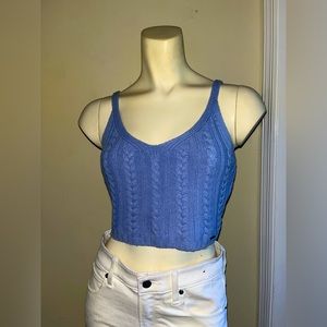Hollister XS knitted blue sweater tank